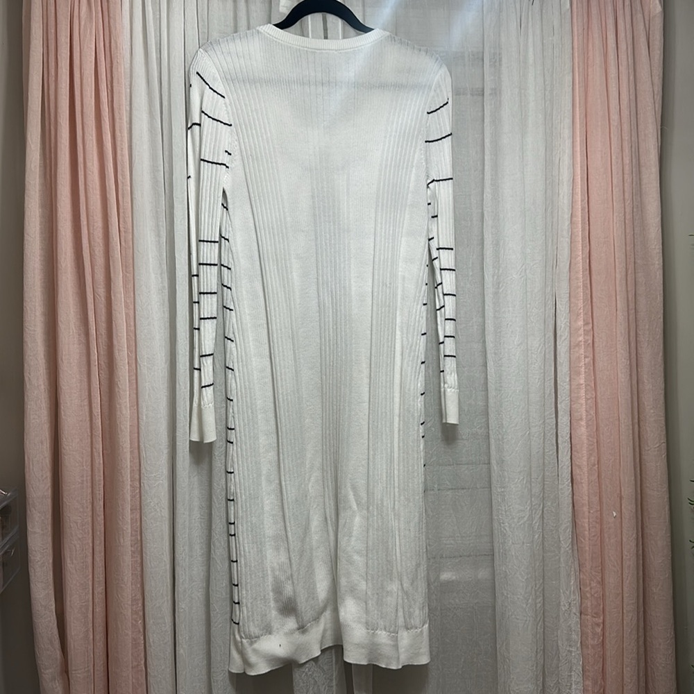 Cabi Style #5638 Dashes Sweater Long Duster Ribbed Size M EUC Item# AM - Picture 10 of 10